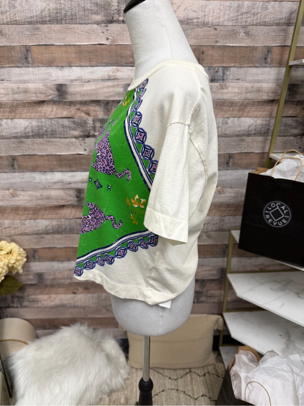 Floral Maeve By Anthropologie Embellished Graphic Tee S - Picture 2 of 5